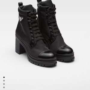 Prada combat boots